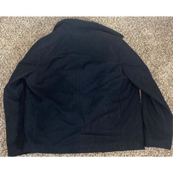 Tommy Hilfiger Double Zip Black Wool blend Medium Overcoat bomber - Picture 8 of 8